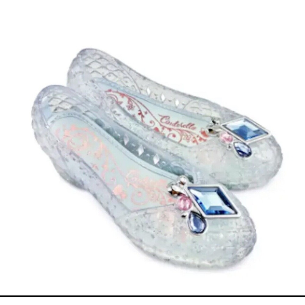 NEW Disney Store Cinderella Light-Up Costume Shoes 13/1